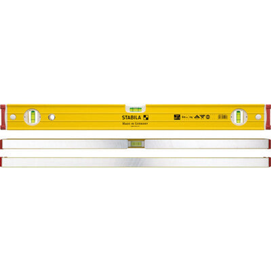 STABILA BOX FRAME RIBBED 1200MM 3 VIAL SPIRIT LEVEL 96-2/120