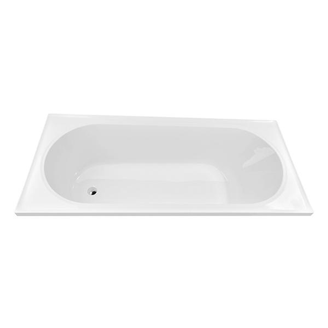 Decina Turin Retangle Bath 1790mm X 760 X 480 White