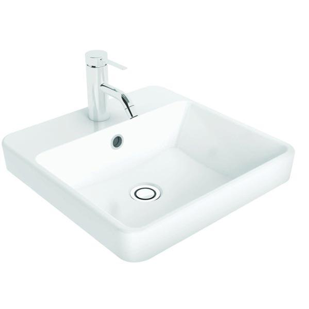 Caroma Carboni Seamless Inset Vanity Basin White