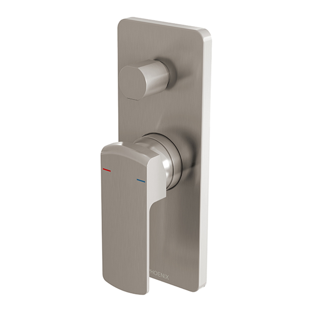 Phoenix Teva Shower/Bath Diverter Mixer Brushed Nickel