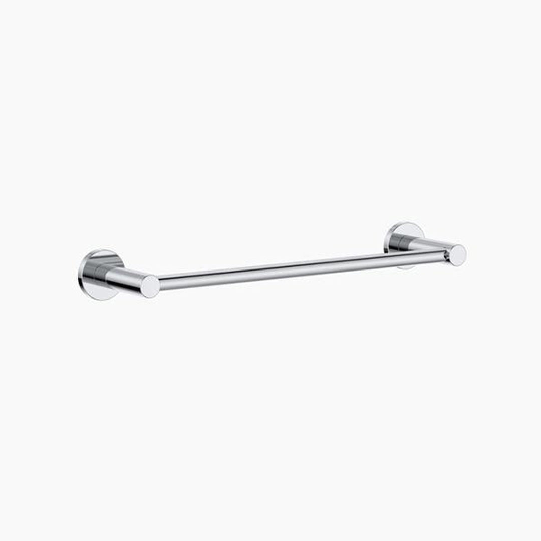 Clark Round Single Towel Rail 300mm - Chrome