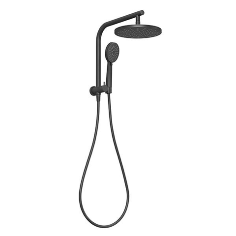 Phoenix Vivid Slimline Compact Twin Shower - Matte Black