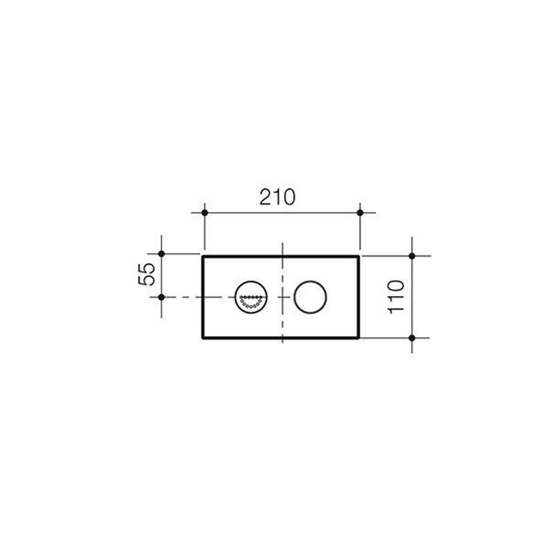 Caroma Invisi II Care Dual Flush Plate & Buttons Satin