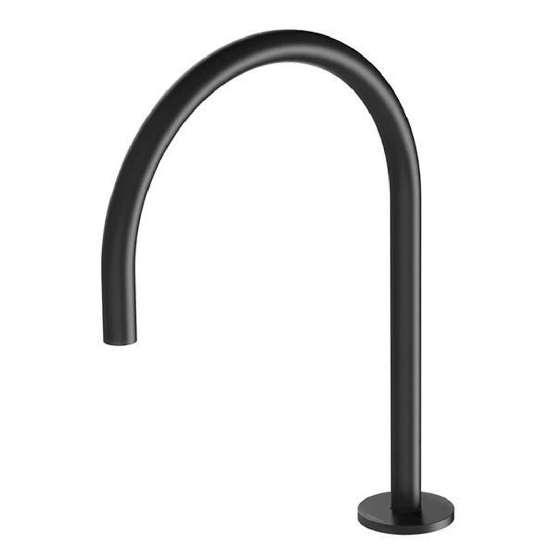 Phoenix Vivid Slimline Hob Sink Outlet 220mm Gooseneck - Matte Black