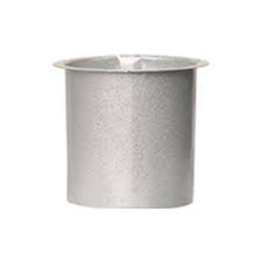 DOWN PIPE POPS 75MM ROUND (3) ZINC  WIDE FLANGE