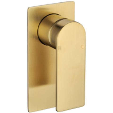 Bella Vista Cresta Shower Flick Mixer Brushed Gold