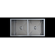 Interchange Uptown Qs2 Double Bowl Sink 875 X 450 X 200 Square Corner