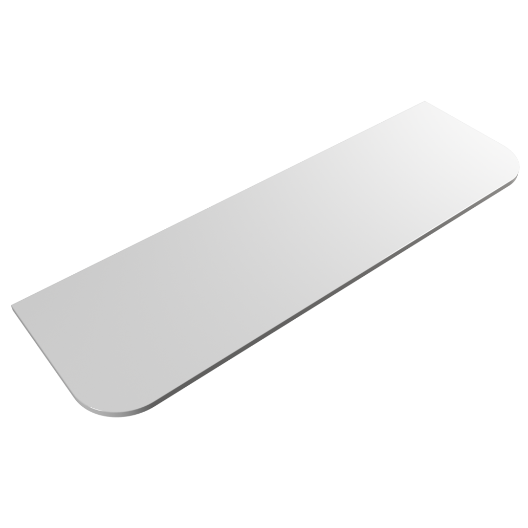 Aulic Pure 900 Flat Solid Surface Stone Top Curved With No Hole St56Ftnh-900-C