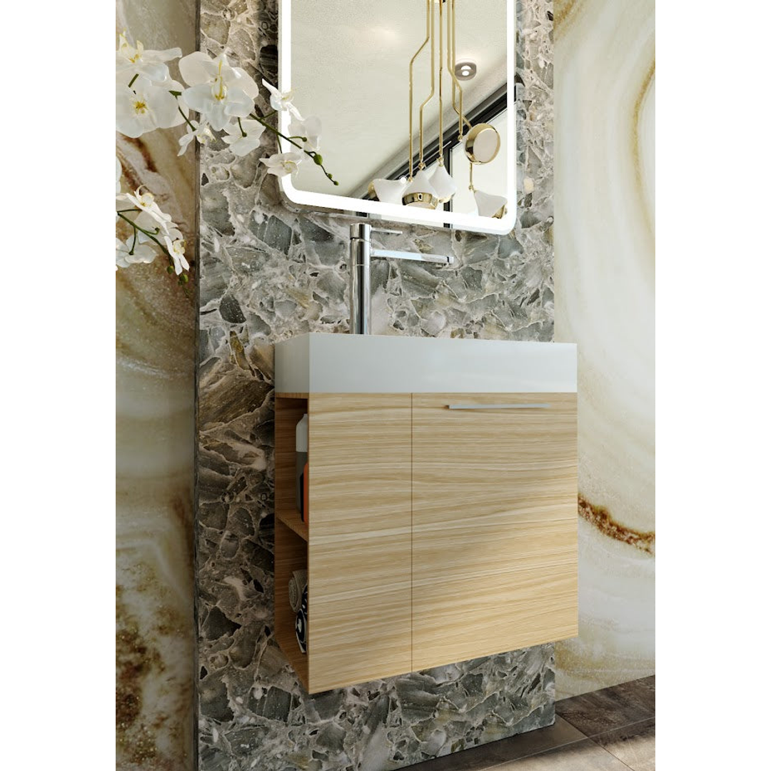 Belbagno Maria Wall Hung Vanity 600X256X520mm