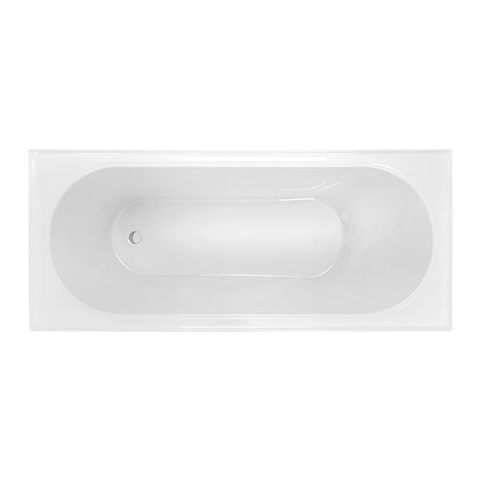 Decina Turin Retangle Bath 1675mm X 755 X 460 White