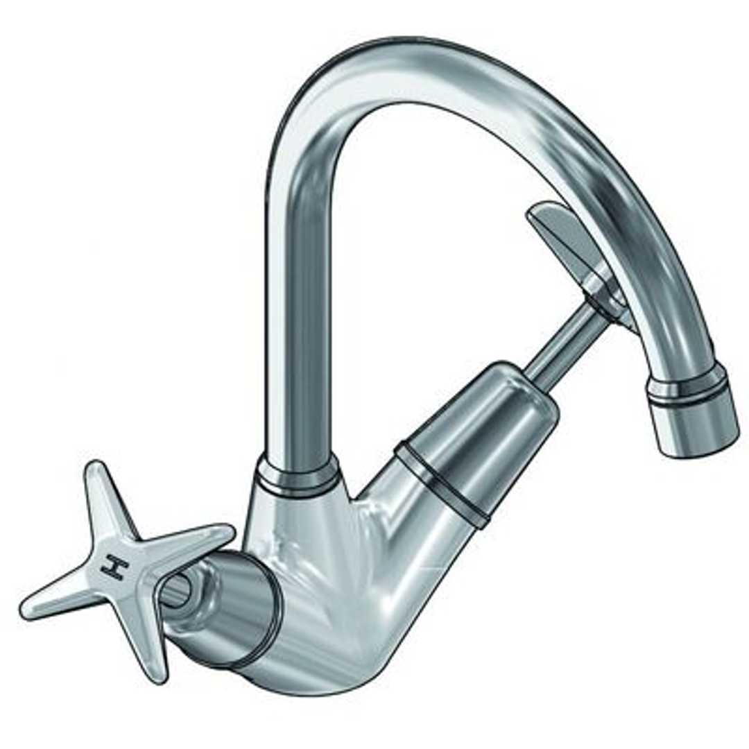 Ram Southern Cross Twin Sink Tap Chrome