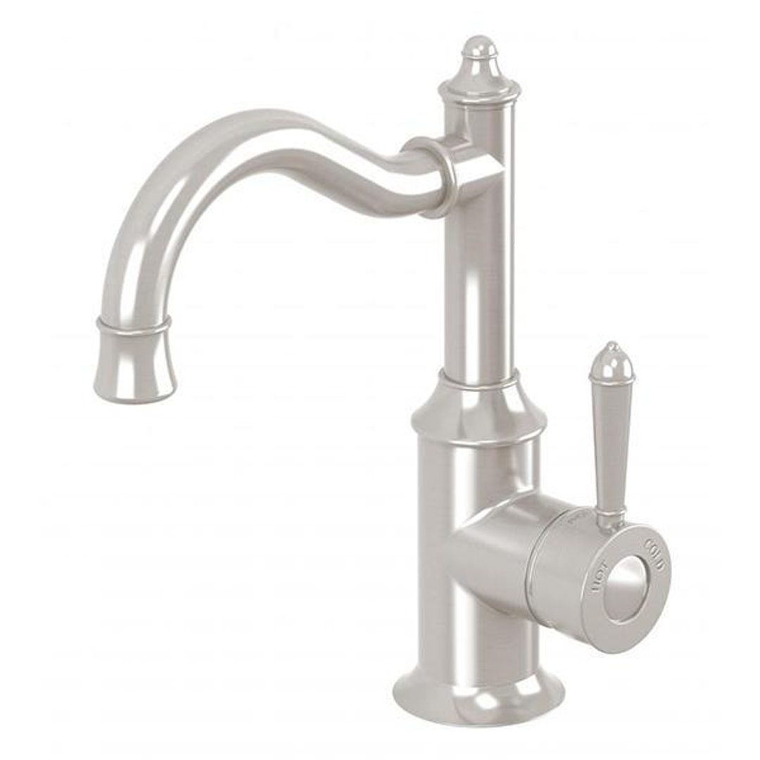 Phoenix Nostalgia Basin Mixer 160mm Shepherds Crook Brushed Nickel