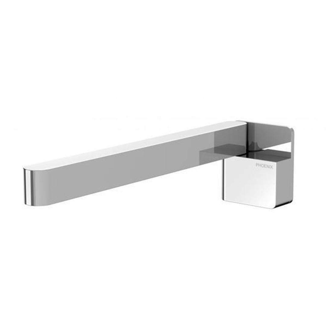 Phoenix Designer Swivel Bath Outlet 230mm Square - Chrome