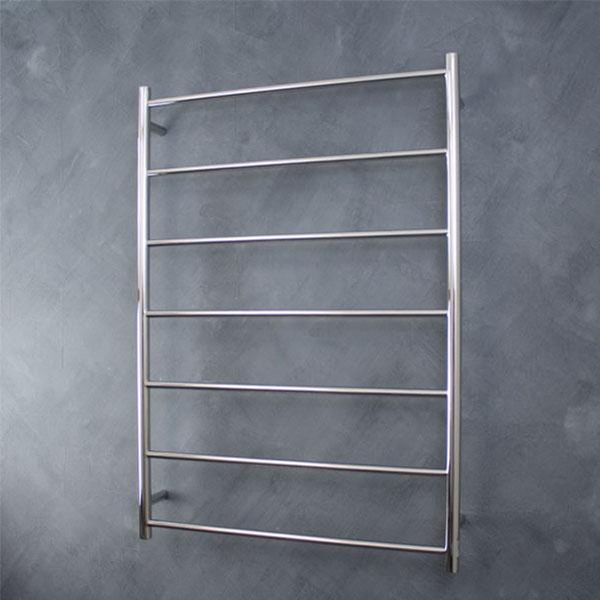 Radiant Round 7 Bar Non-Heated Rail 800mmx1130mm Polished Stainless Steel