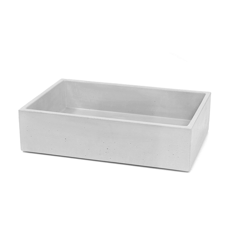 New Form Concrete Baby Rectangle Vessel Basin 430mm X 290mm X 105mm