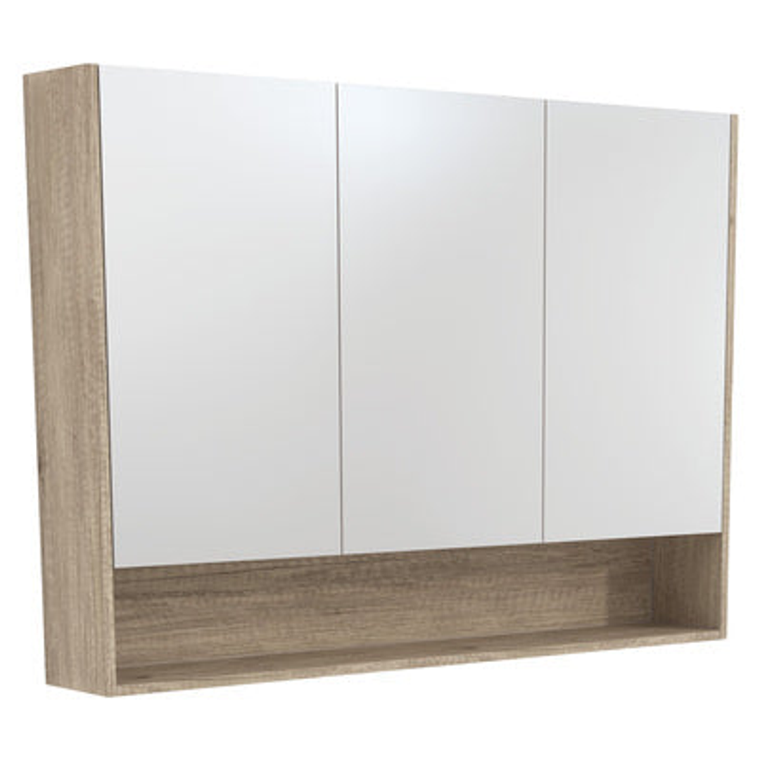 Fienza Universal Mirror Cabinet 1200 Scandi Oak Side Panels