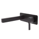 Fienza Sansa Basin Wall Mixer Set Matte Black Soft Square Matte Black Plate