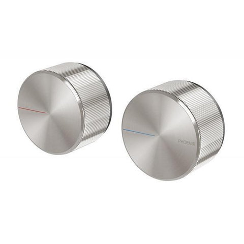 Phoenix Axia Wall Top Assemblies 15mm Extended Spindles - Brushed Nickel