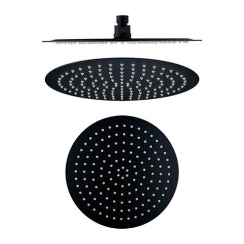 Collis Ino Round Ss Shower Head 300mm Matte Black Iw-Sus5500-12Mb