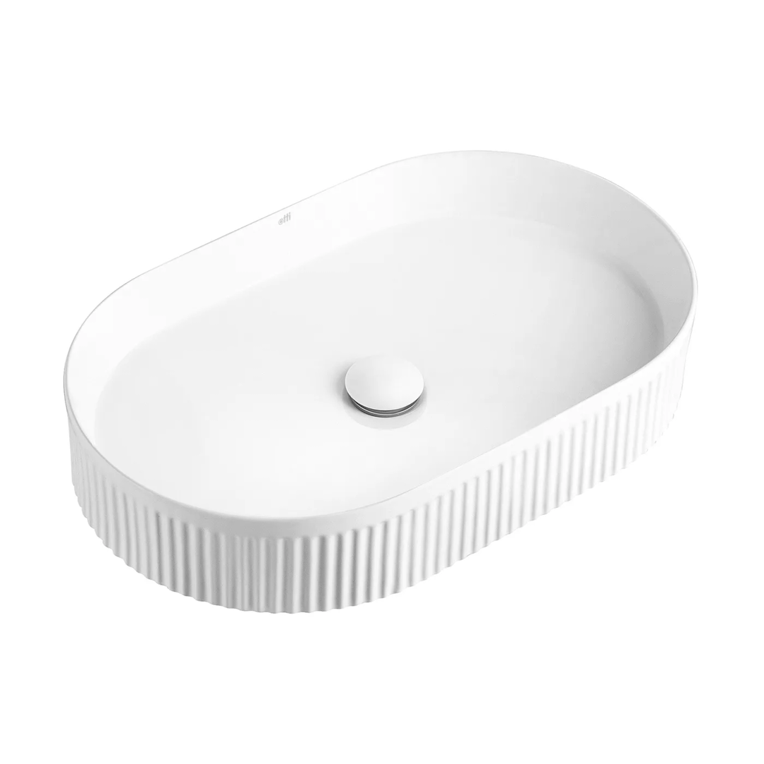 Otti Kensington Oval 560X350X120 Gloss White Basin