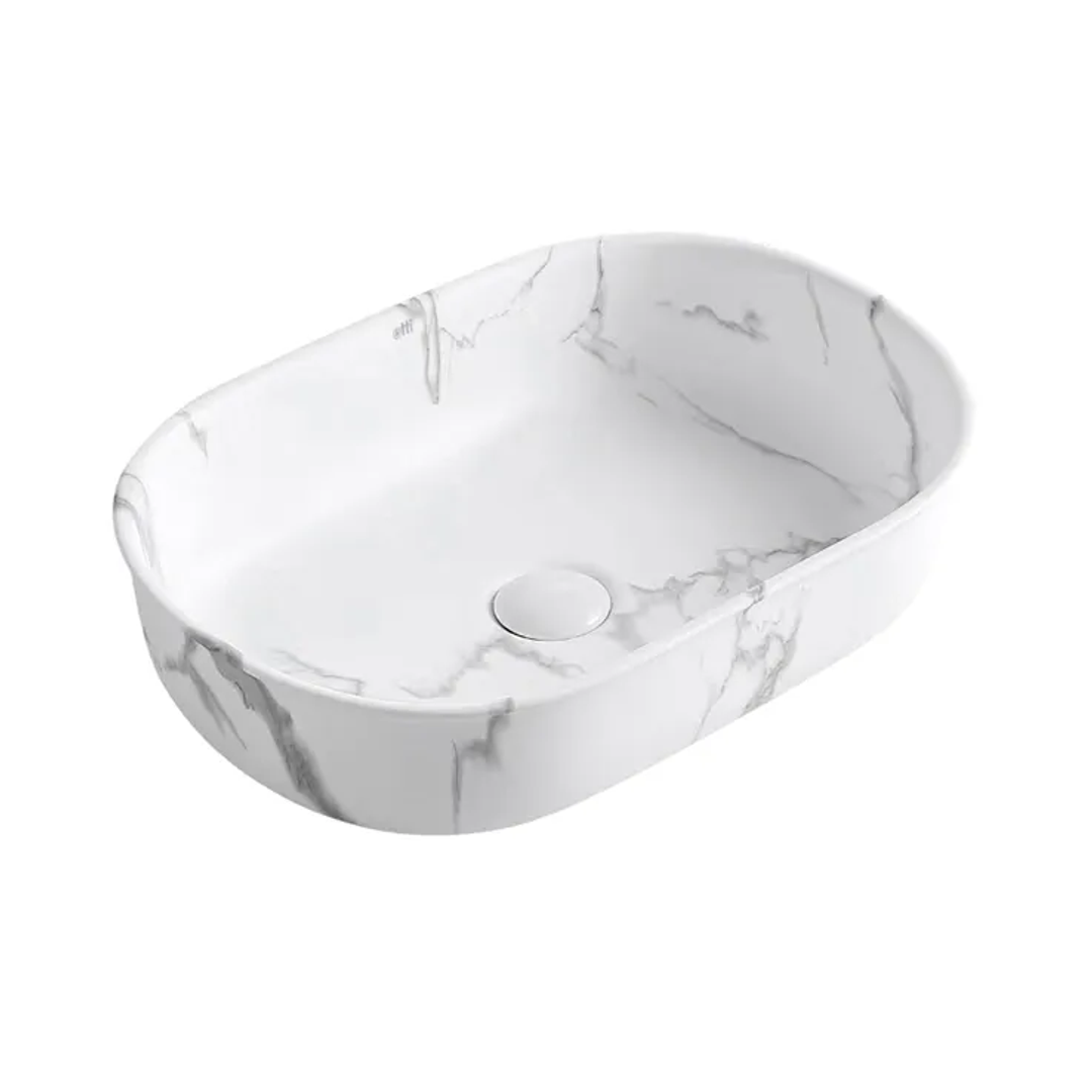 Otti Bronte Oval 500X350X130 Carrara Basin