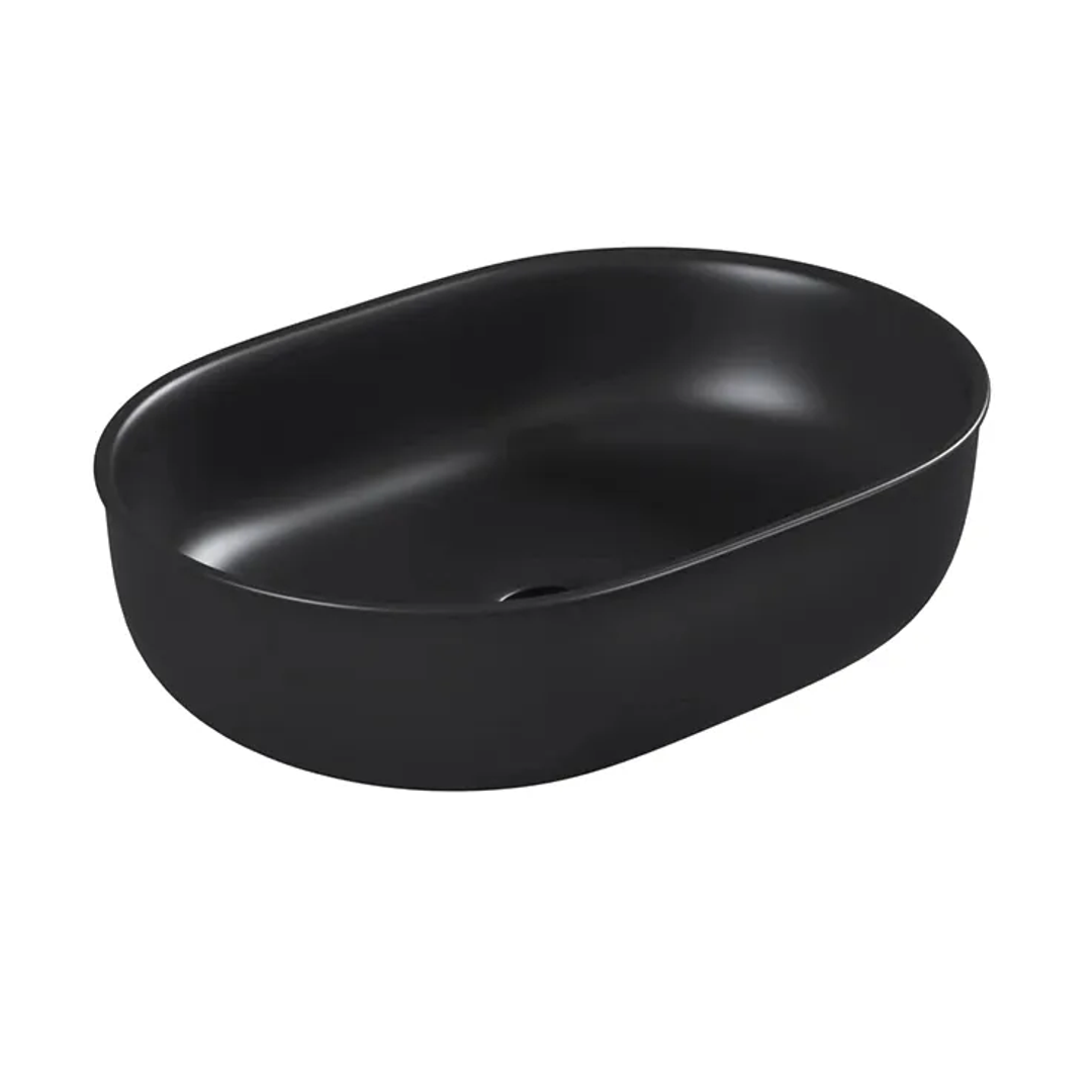 Otti Bronte Oval 500X350X130 Matte Black Basin