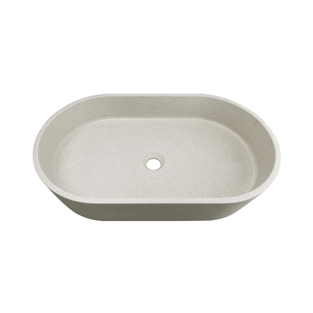 Otti Clayton Oval 600X350X120 Concrete Sand Basin