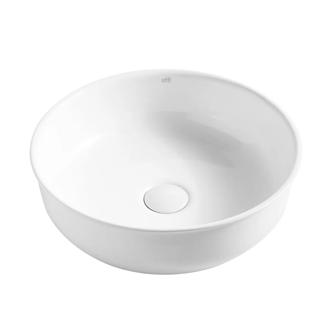 Otti Bronte Round 390X390X130 Gloss White Basin