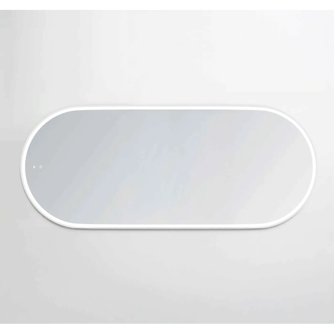 Otti Led Noosa 1800X750 White Metal Frame Mirror