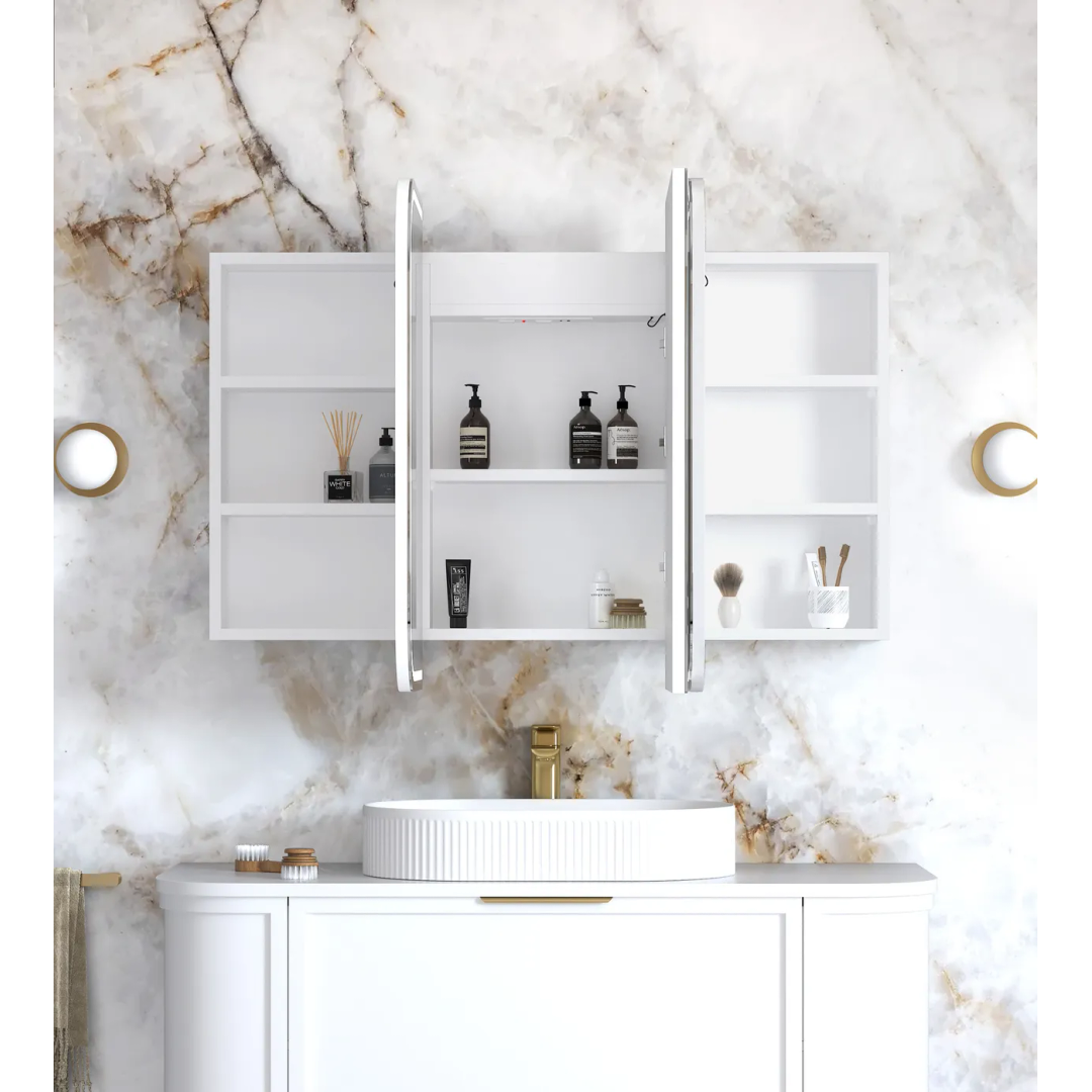 Otti Led Newport 1200X750 White Shaving Cabinet - Premium Edition