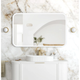 Otti Led Newport 1200X750 White Metal Frame Mirror