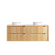 Otti Byron Fluted 1500 Woodland Oak Wall Hung Cabinet Only