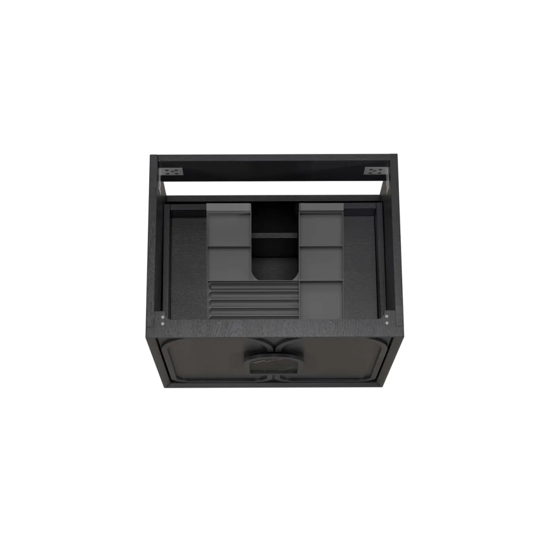 Otti Laguna Mk Ii 600 Black Oak Wall Hung Cabinet Only