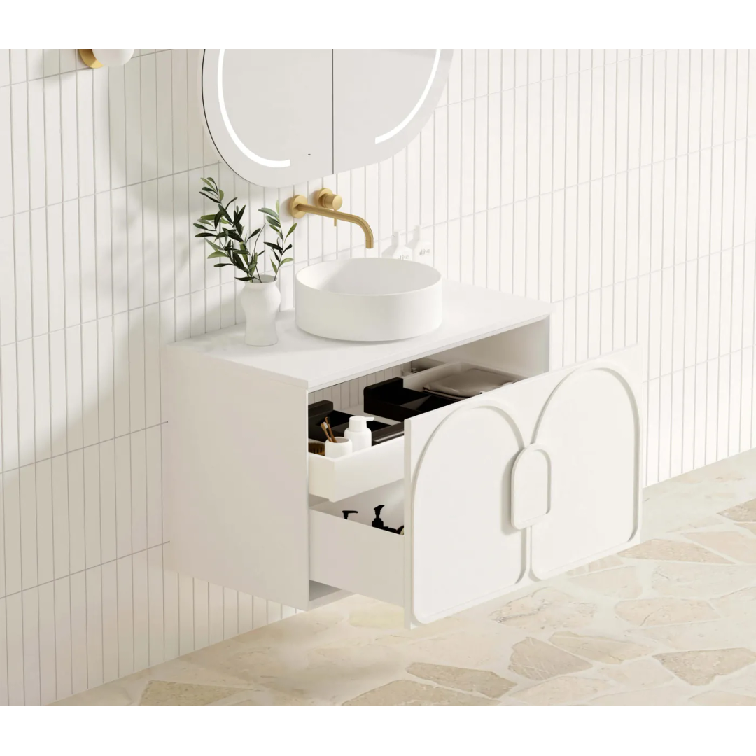 Otti Laguna Mk Ii 900 Matte White Wall Hung Cabinet Only