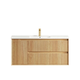 Otti Byron Fluted 1200Mm Woodland Oak Wall Hung Vanity With Ceramic Top