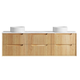 Otti Byron Fluted 1800 Woodland Oak Wall Hung Cabinet Only