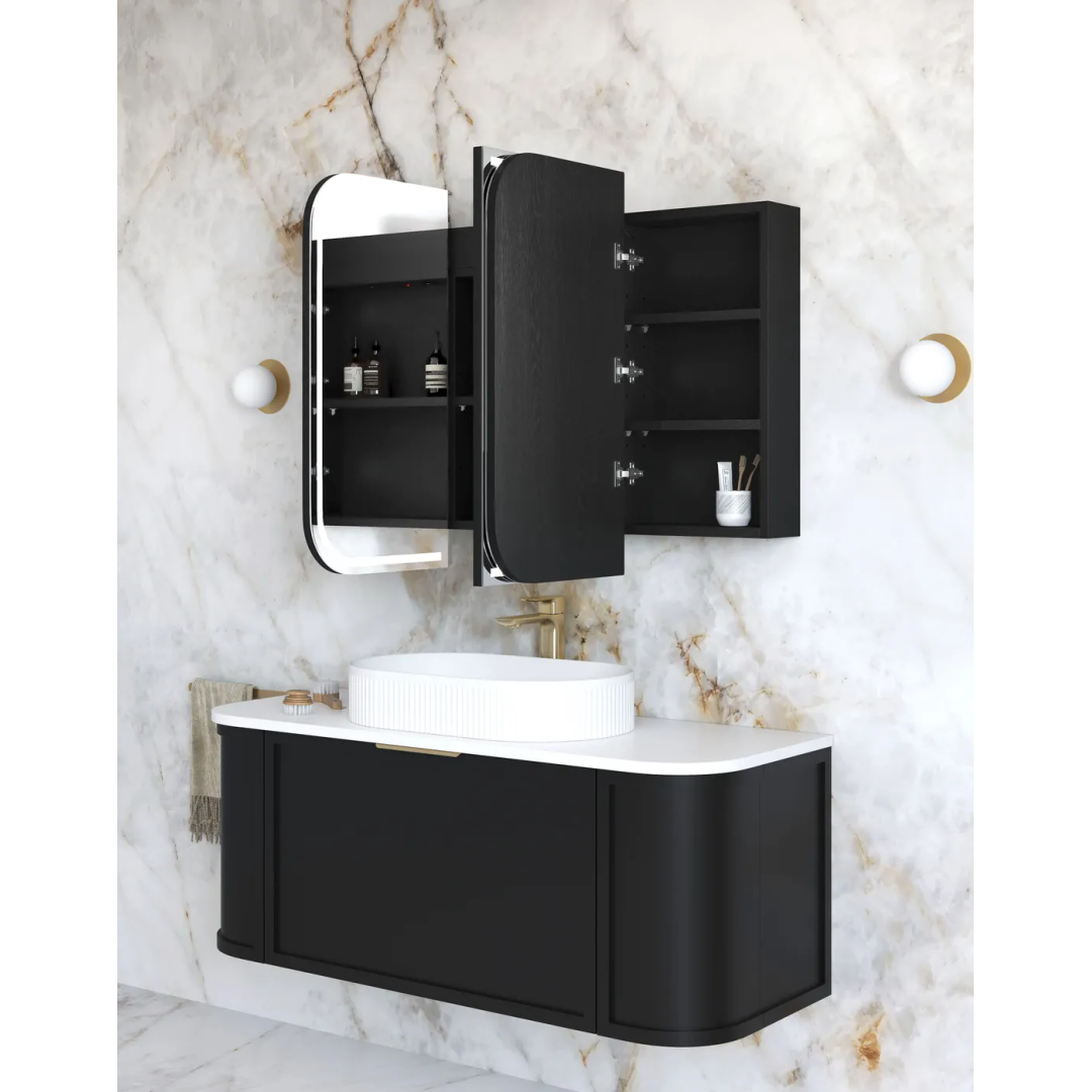 Otti Led Newport 1200X750 Natural Oak Shaving Cabinet - Premium Edition