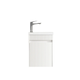 Otti Mini Ensuite Vanity 400Mm Matte White Fluted Vanity (With Basin)