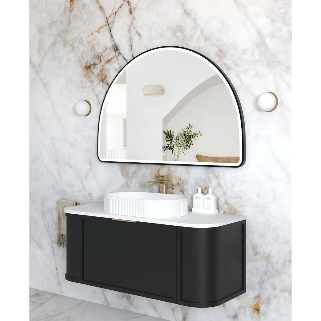 Otti Led Moonlight Archie 800X1200 Black Metal Frame Mirror