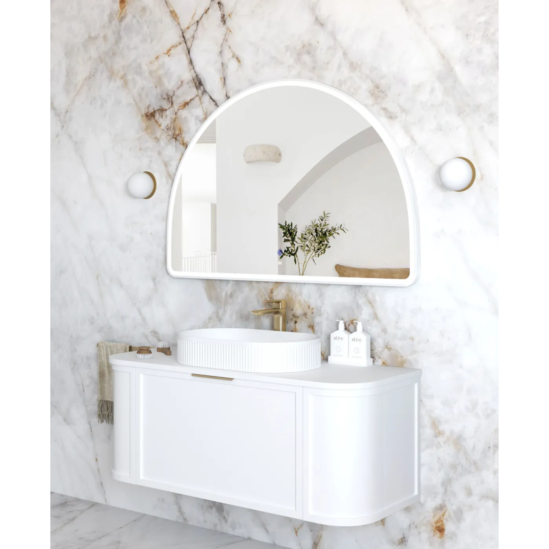 Otti Led Moonlight Archie 800X1200 White Metal Frame Mirror