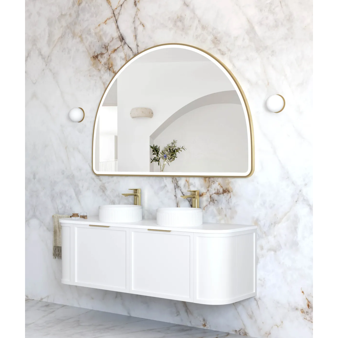 Otti Led Moonlight Archie 1000X1500 Gold Metal Frame Mirror