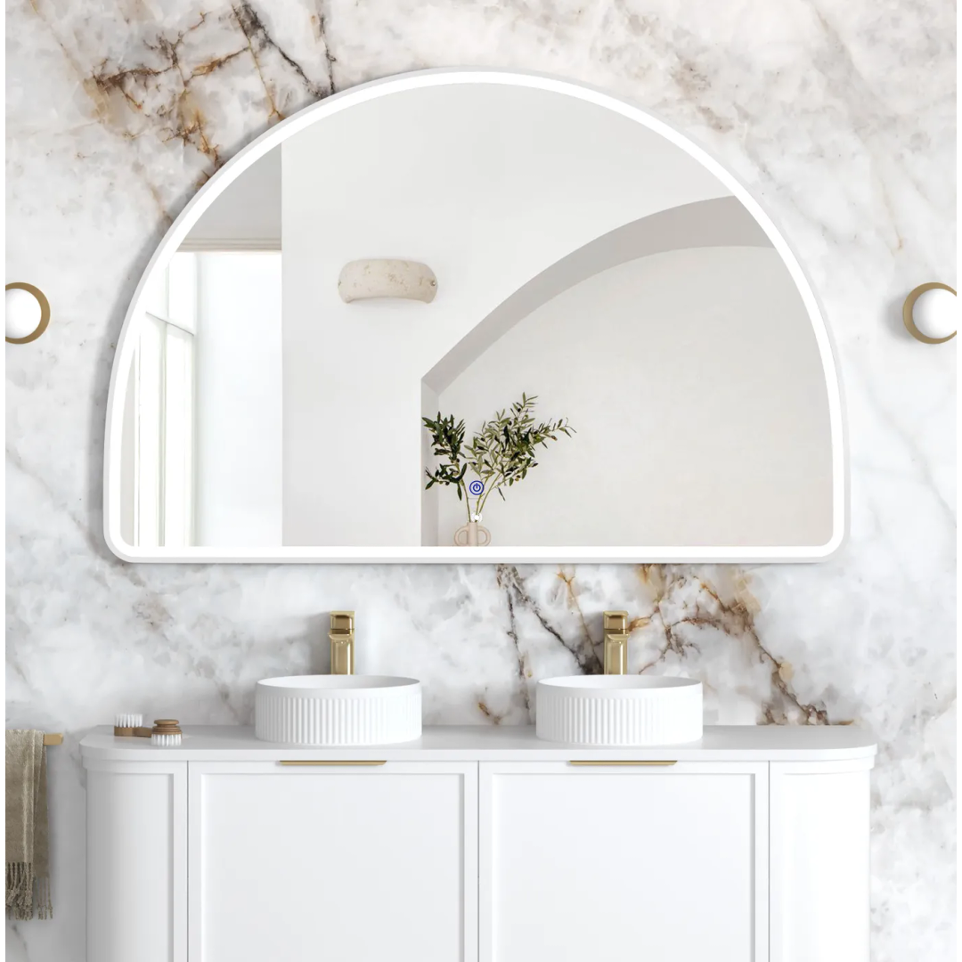 Otti Led Moonlight Archie 1000X1500 White Metal Frame Mirror