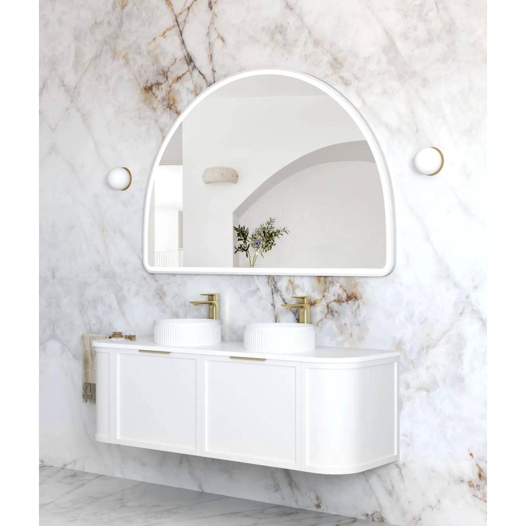 Otti Led Moonlight Archie 1000X1500 White Metal Frame Mirror