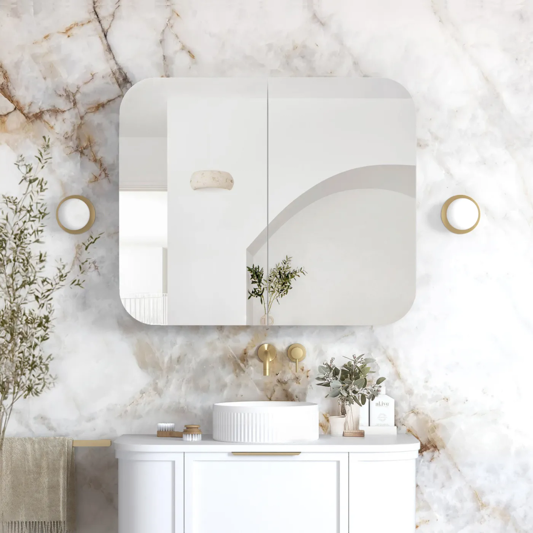 Otti Newport 900X750 White Shaving Cabinet