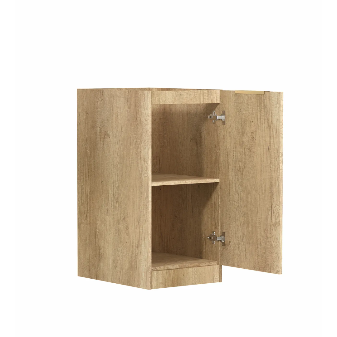 Otti Mini Laundry 430Mm Byron/Bondi Natural Oak With Pure White Top