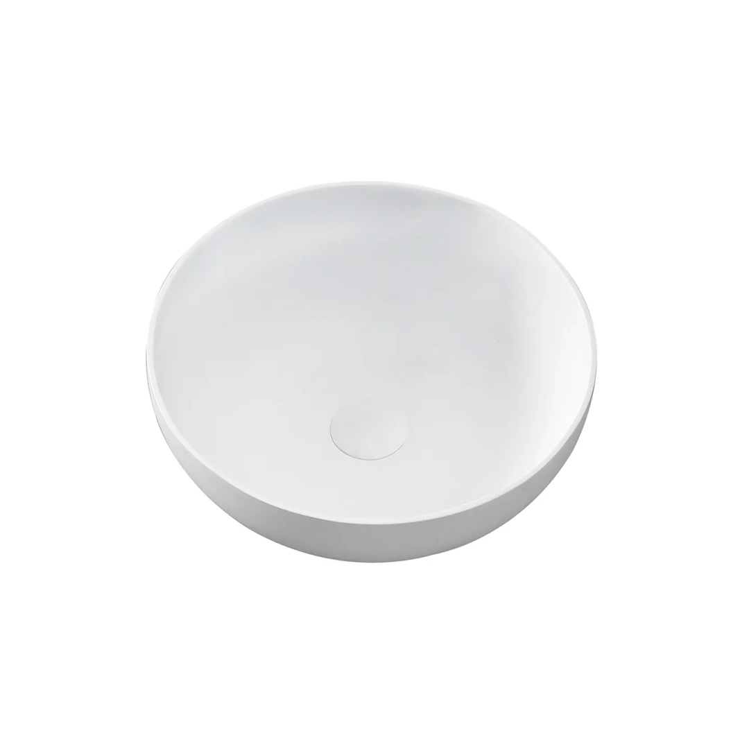 Otti Matte White Solid Surface Basin 390X390X145