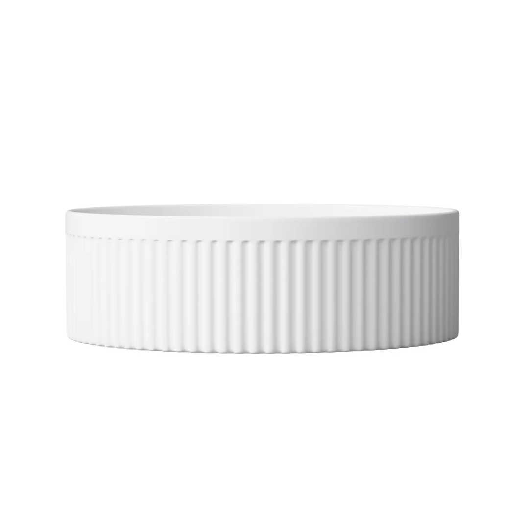 Otti Oxford 395X395X125 Round Gloss White Basin