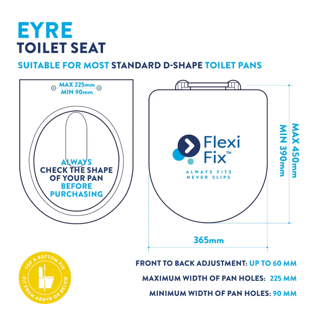 Croydex Eyre Toilet Seat White