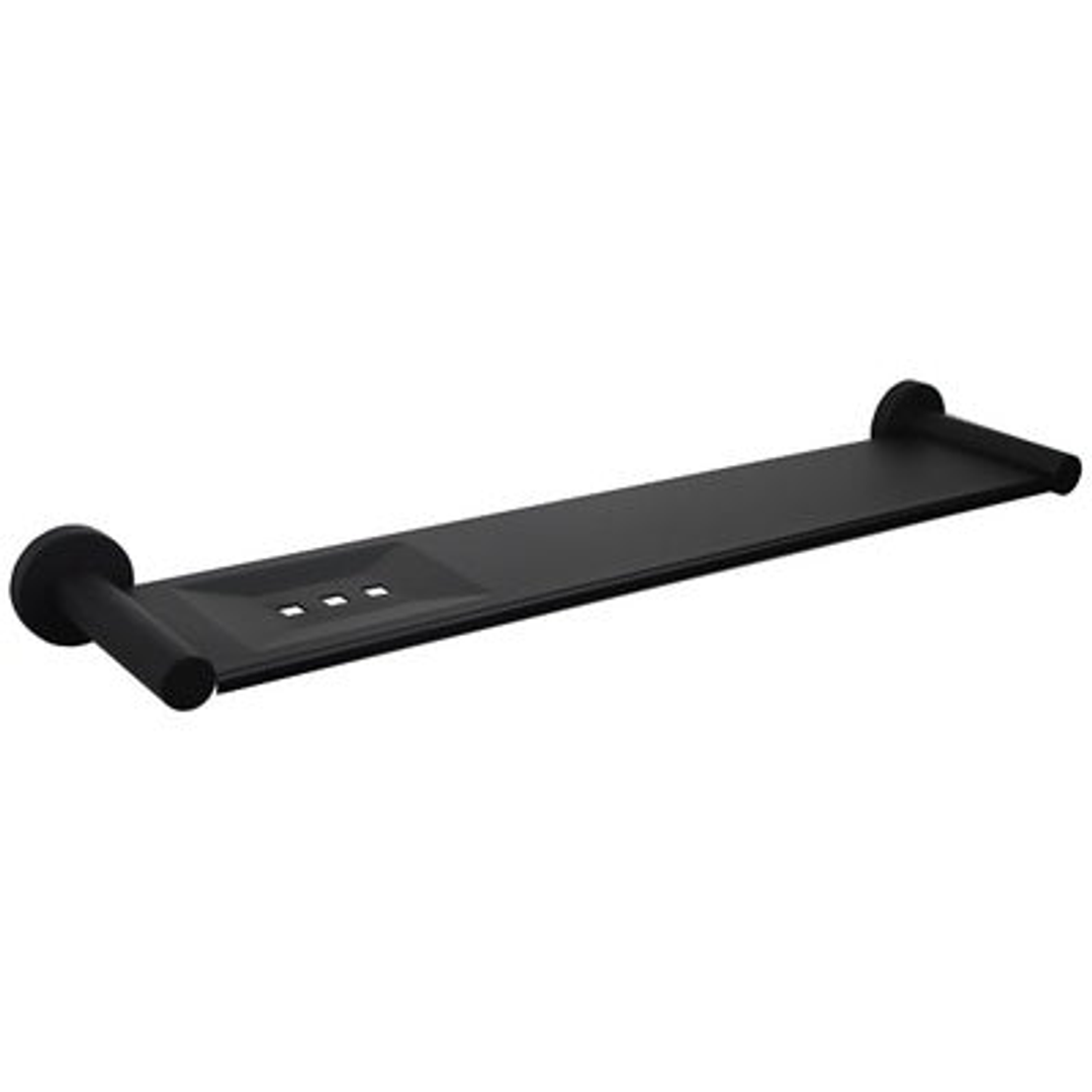 Aussie Life Round 600mm Stainless Steel Shelf Matte Black Ch-5090-2