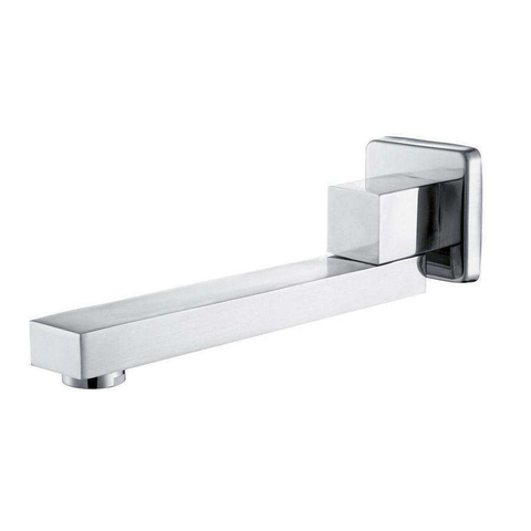 Aspire Unity Square Wall Swivel Outlet 260mm Chrome